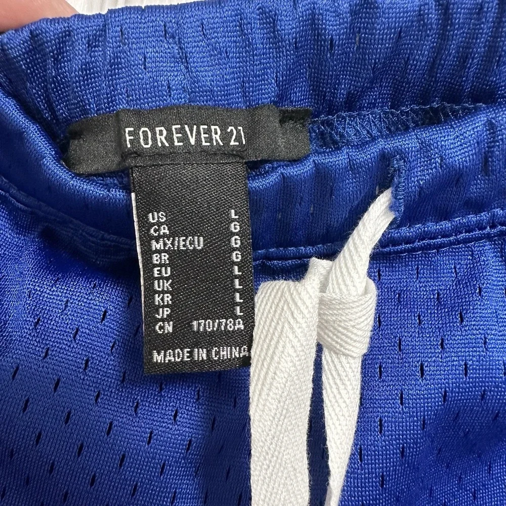 Running Shorts FOREVER 21 Women's Active Wear Shorts Color: Blue Size: L